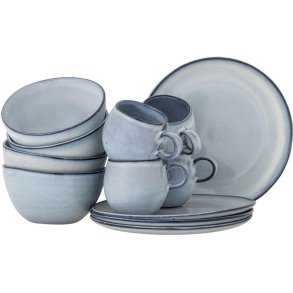 Bloomingville Sandrine Frhstcksset 12-teilig, Blau