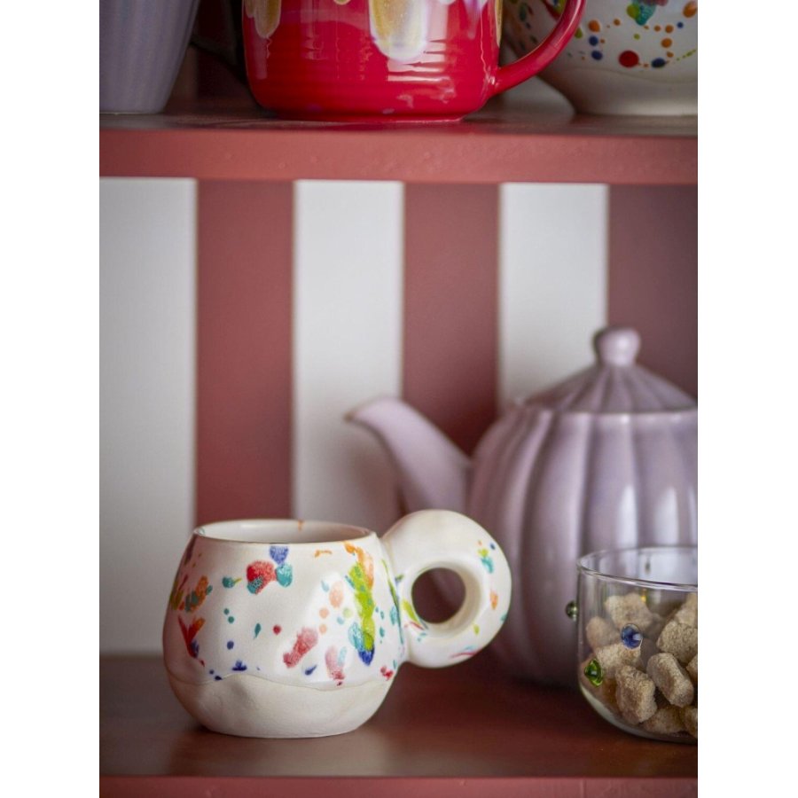 Bloomingville Freckles Tasse 4er Set 20 cl, Rot