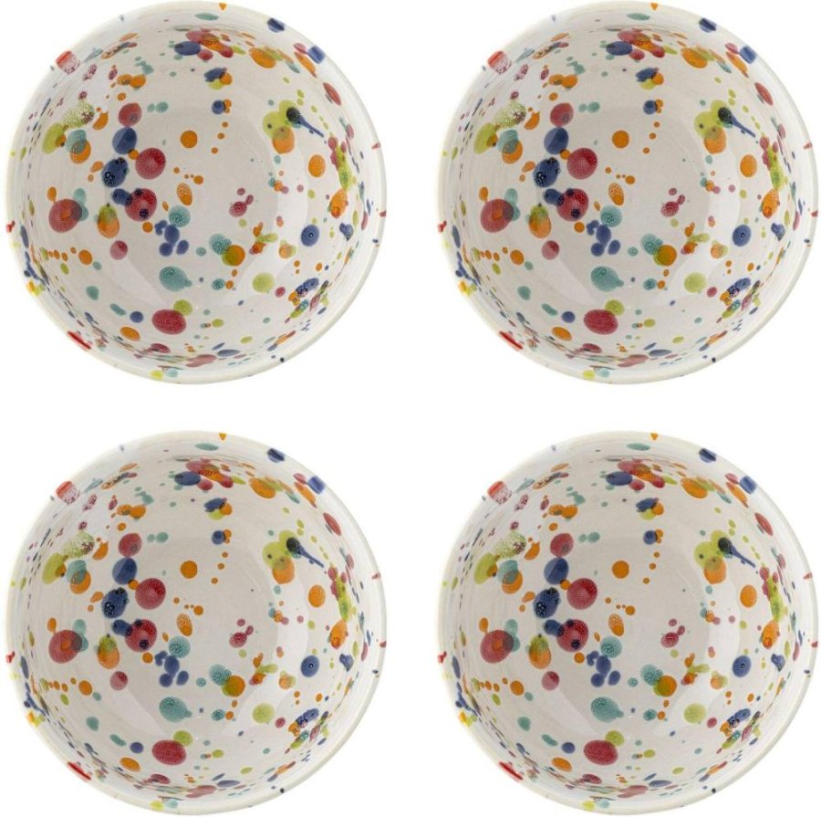 Bloomingville Freckles Schssel 4er Set 11,5 cm, Rot