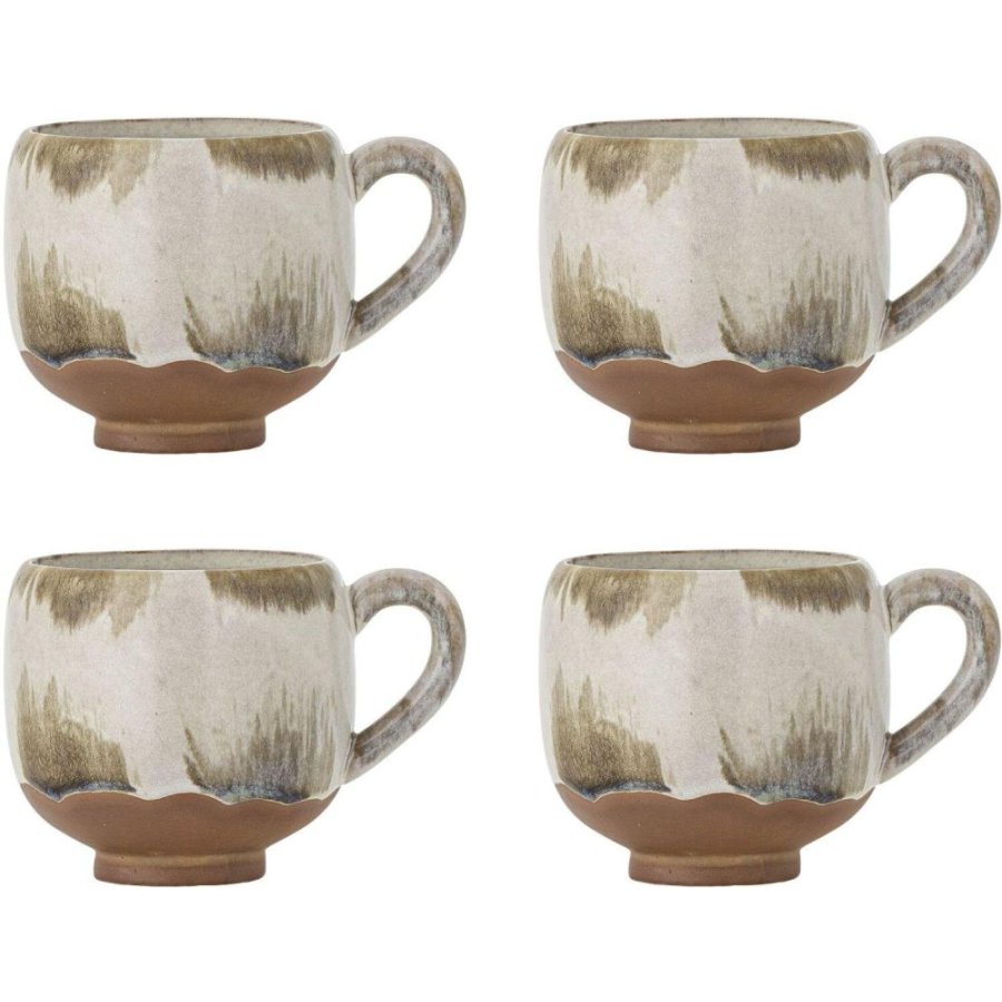 Bloomingville Jade Tasse 4er Set 20 cl, Natur