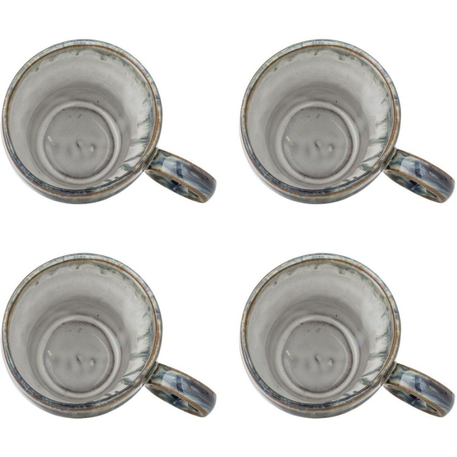 Bloomingville Nigel Tasse 4er Set 30 cl, Blau