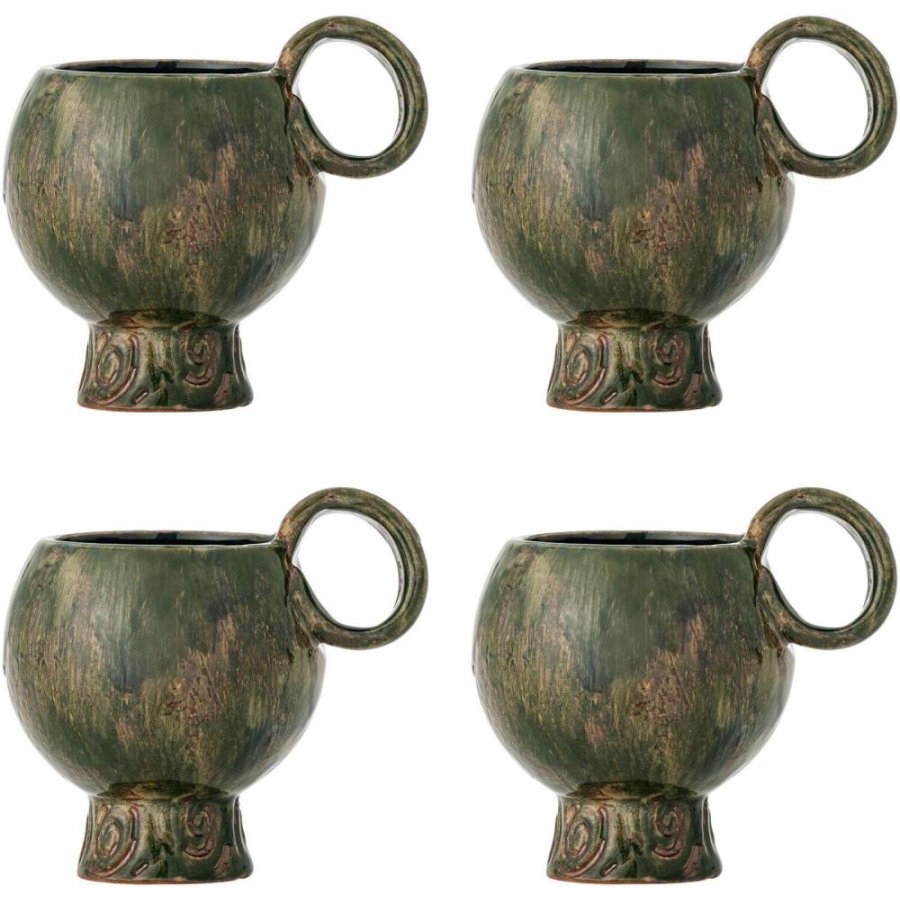 Bloomingville Avonlea Tasse 4er Set 25 cl, Grn
