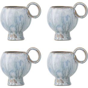 Bloomingville Avonlea Tasse 4er Set 25 cl, Blau