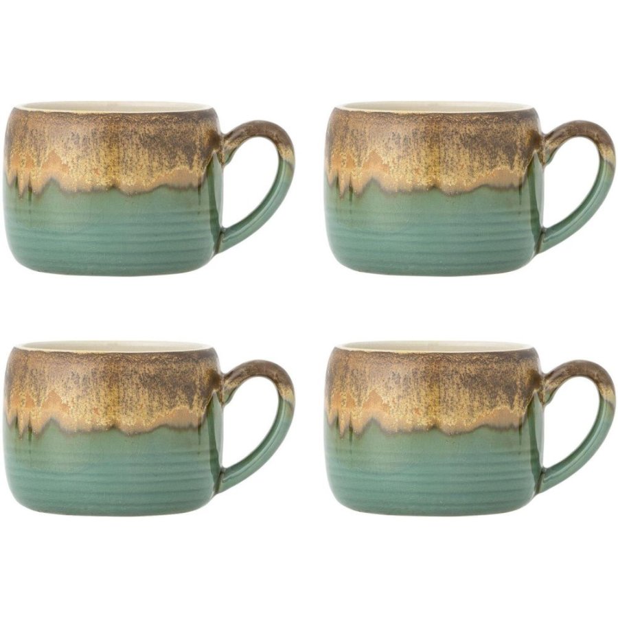 Bloomingville Sheen Becher 4er Set 40 cl, Grn