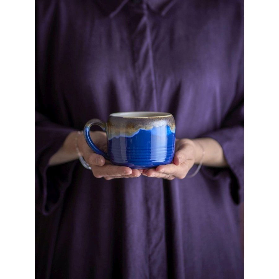 Bloomingville Sheen Becher 4er Set 40 cl, Blau