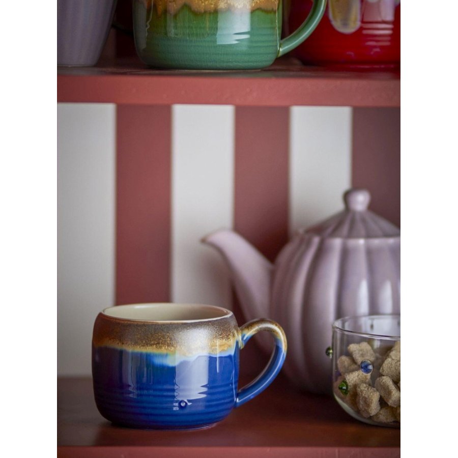 Bloomingville Sheen Becher 4er Set 40 cl, Blau