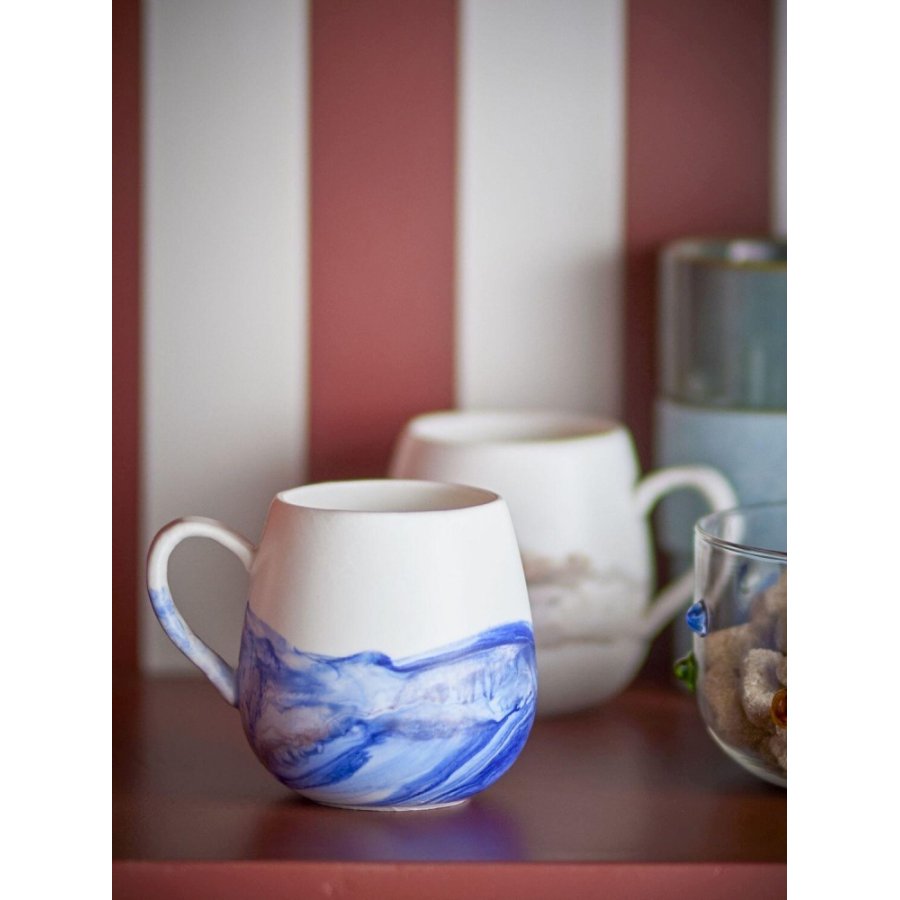 Bloomingville Lyre Tasse 4er Set 25 cl, Blau