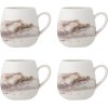 Bloomingville Lyre Tasse 4er Set 25 cl, Braun