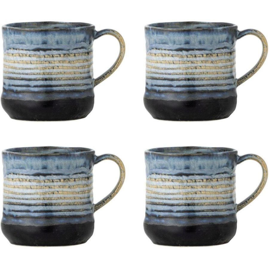 Bloomingville Deana Becher 4er Set 38 cl, Blau
