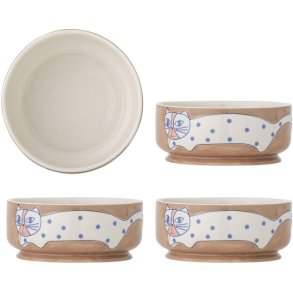 Bloomingville Missy Schüssel 4er Set 14,5 cm, Braun