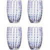 Bloomingville Brinley Trinkglas 4er Set 35 cl, Blau