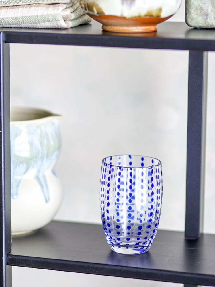 Bloomingville Brinley Trinkglas 4er Set 35 cl, Blau