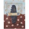 Creative Collection Brett Birdy Abbildung mit Rahmen 22,5x30 cm, Blau