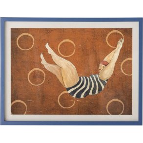 Bloomingville Svela Abbildung mit Rahmen 47x62 cm, Kiefer