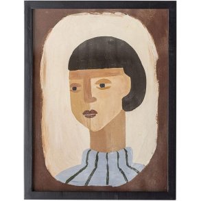 Bloomingville Amanda Abbildung mit Rahmen 32x42 cm, Kiefer