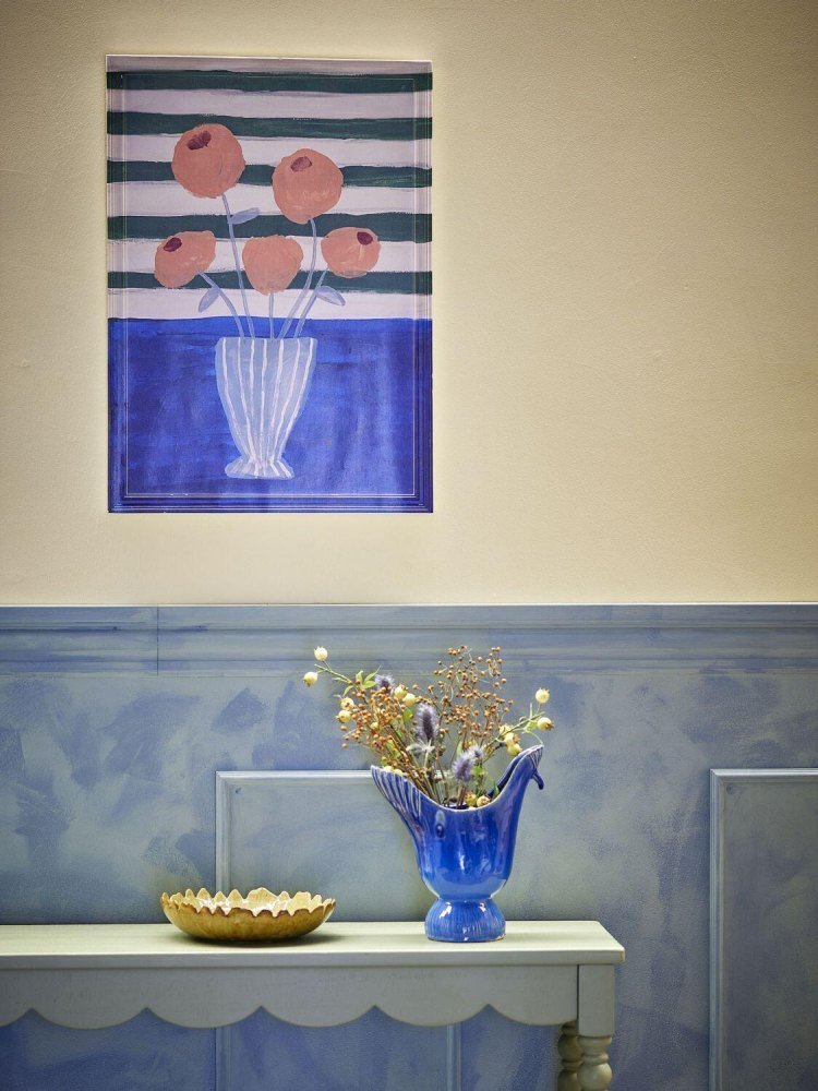 Creative Collection Florinda Abbildung mit Rahmen 50x70 cm, Blau