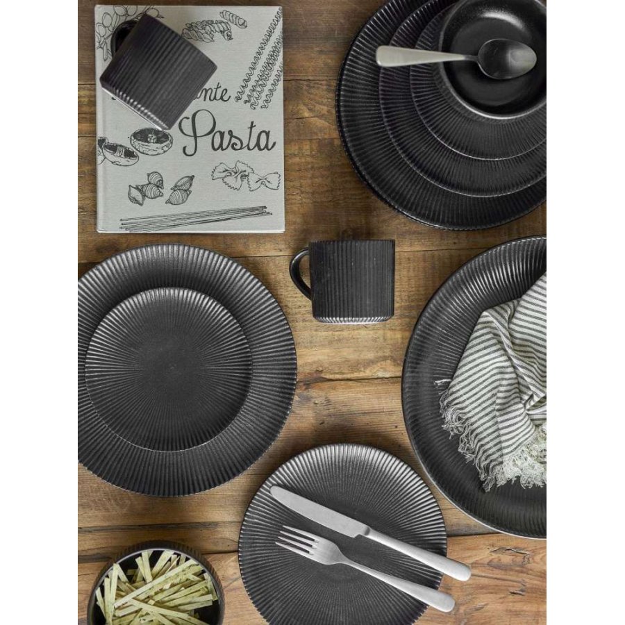 Bloomingville Neri Tafelservice 12-teilig, Schwarz