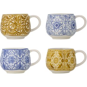 Creative Collection Milton Espressotasse 4er Set 15,5 cl, Blau