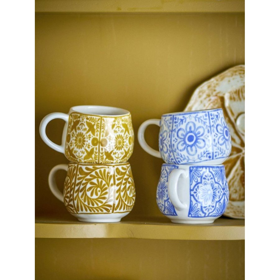 Creative Collection Milton Espressotasse 4er Set 15,5 cl, Blau