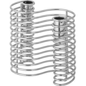 Bloomingville Wavela Kerzenhalter H14,5 cm, Silber