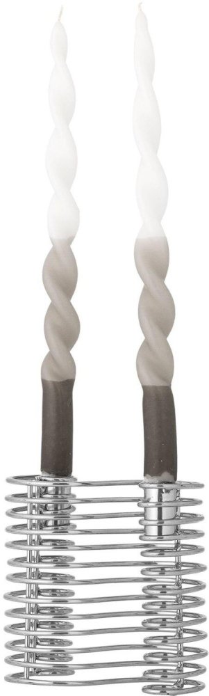 Bloomingville Wavela Kerzenhalter H14,5 cm, Silber