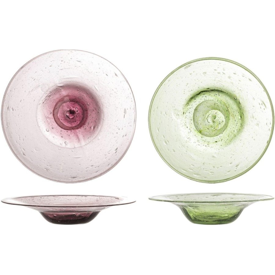 Bloomingville Sunil Tallerken 2 stk. 19,5 cm, Grn/Lilla