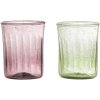 Bloomingville Sunil Trinkglas 2er Set 24 cl, Grn/Lila