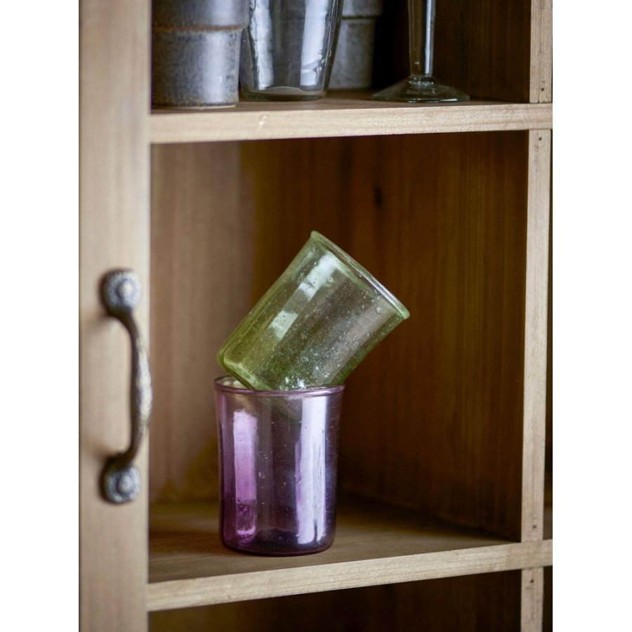 Bloomingville Sunil Trinkglas 2er Set 24 cl, Grn/Lila