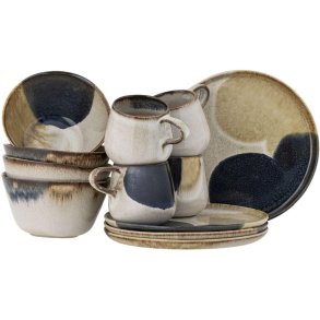 Bloomingville Jules Frhstcksset 12-teilig, Grau