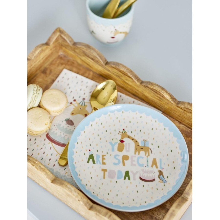 Bloomingville Mini Celebrate Teller 16 cm, Blau