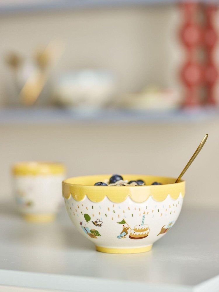 Bloomingville Mini Celebrate Schssel 13,5 cm, Gelb