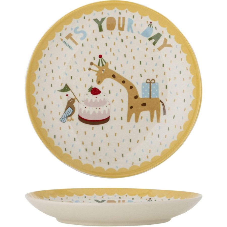 Bloomingville Mini Celebrate Teller 16 cm, Gelb