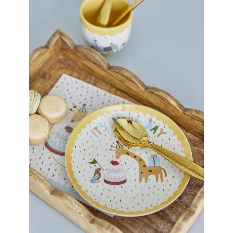 Bloomingville Mini Celebrate Teller 16 cm, Gelb