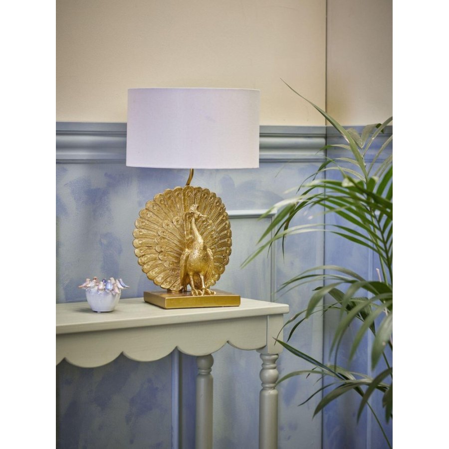 Creative Collection Peacock Tischlampe H58,5 cm, Gold