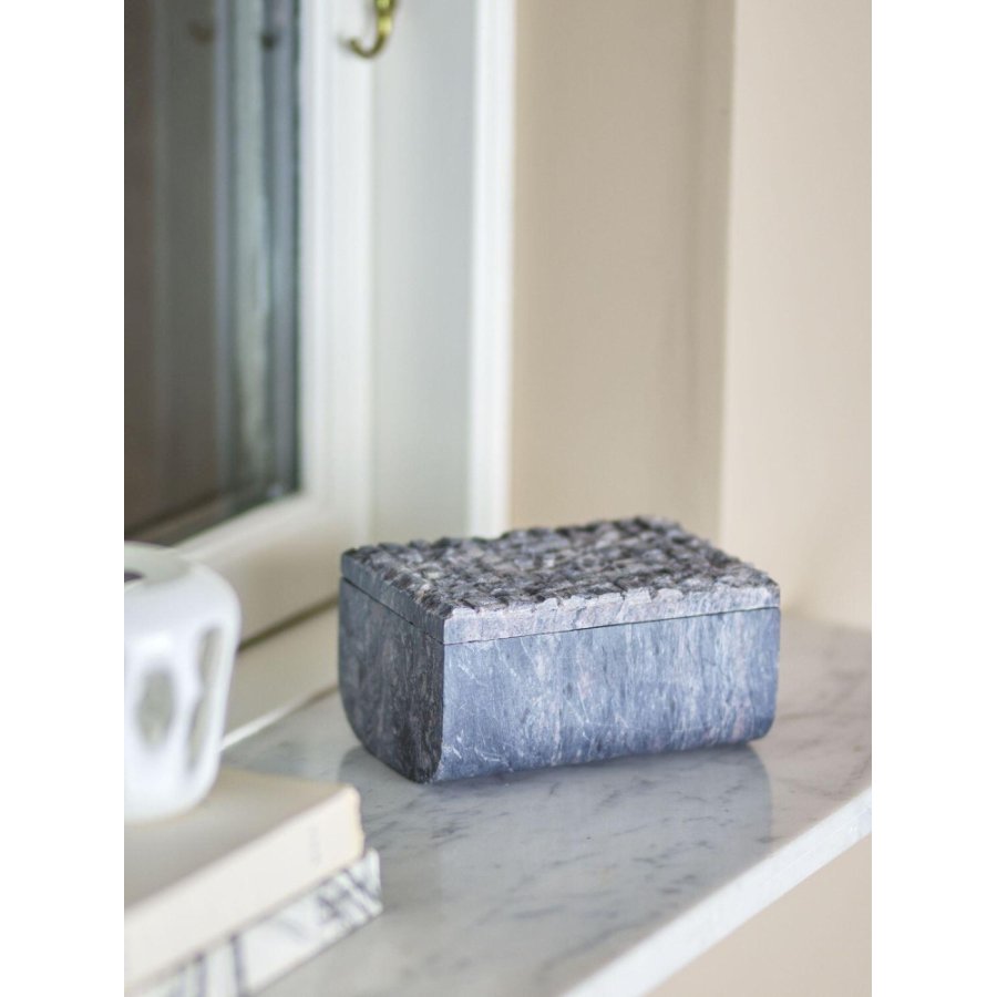 Bloomingville Nubia Box mit Deckel 15 cm, Grau