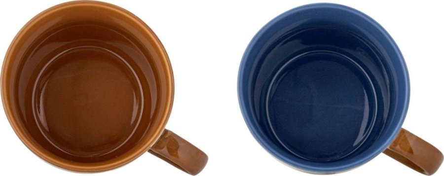 Bloomingville Anniversary Tasse 2er Set 30 cl, Braun