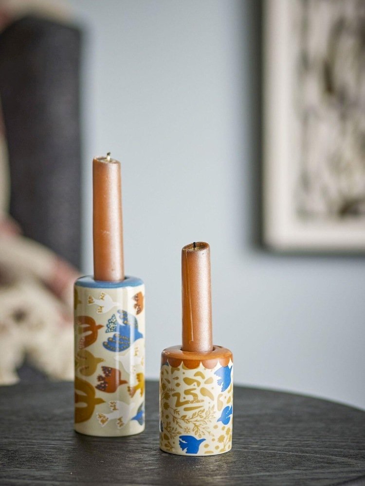 Bloomingville Anniversary Kerzenhalter 2er Set, Braun