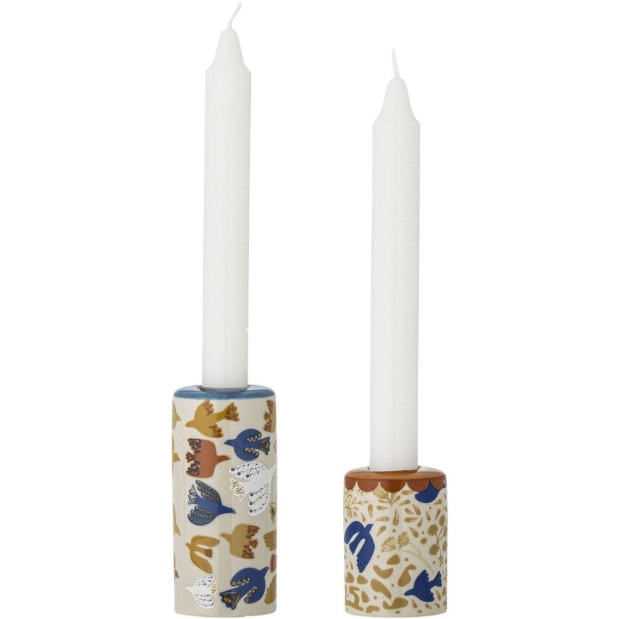 Bloomingville Anniversary Kerzenhalter 2er Set, Braun