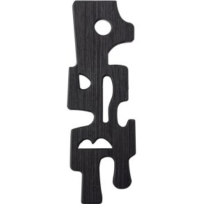 Bloomingville Sare Wanddekoration 20,5x58,5 cm, Schwarz