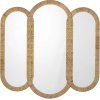 Creative Collection Cardiz Wandspiegel 80x80 cm, Rattan