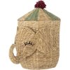 Bloomingville Mini Bobo Korb mit Deckel H50 cm, Wasserhyazinthe