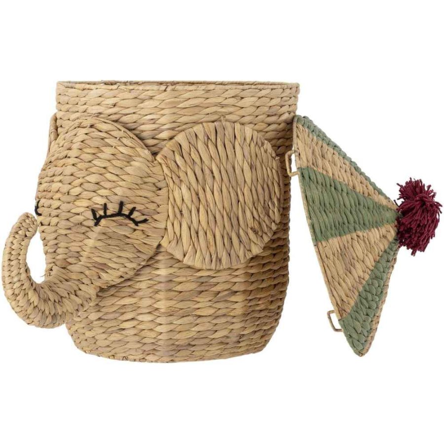 Bloomingville Mini Bobo Korb mit Deckel H50 cm, Wasserhyazinthe