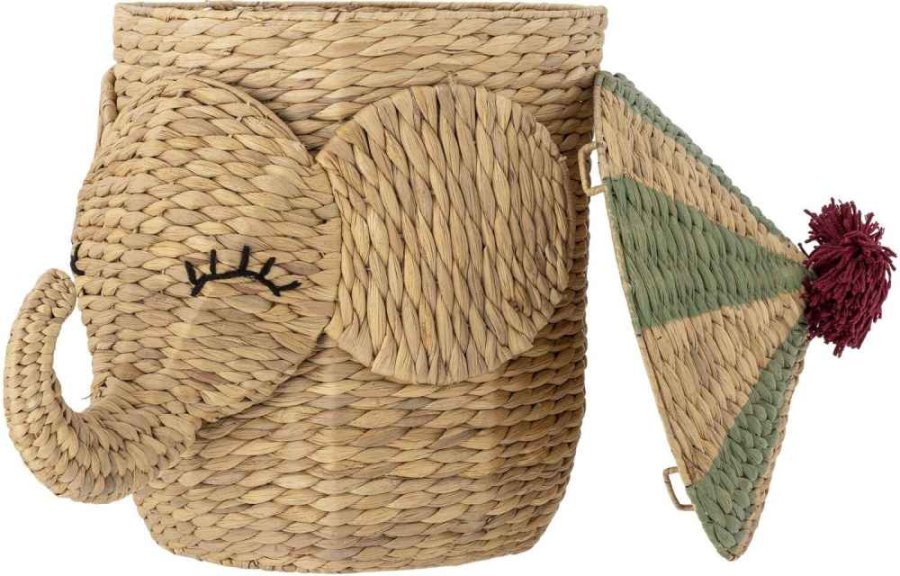 Bloomingville Mini Bobo Korb mit Deckel H50 cm, Wasserhyazinthe