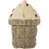 Bloomingville Mini Cillie Korb mit Deckel H41 cm, Algen