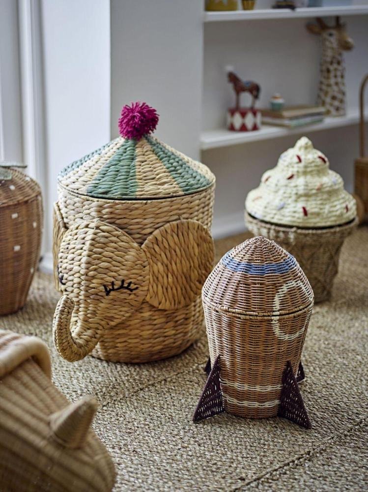Bloomingville Mini Space Korb mit Deckel H35 cm, Rattan
