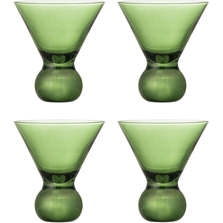 Bloomingville Corliss Cocktailglas 4er Set 16,5 cl, Grn
