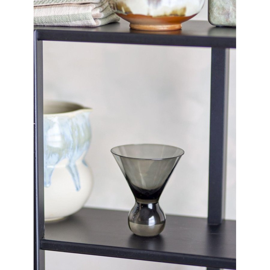 Bloomingville Corliss Cocktailglas 4er Set 16,5 cl, Grau