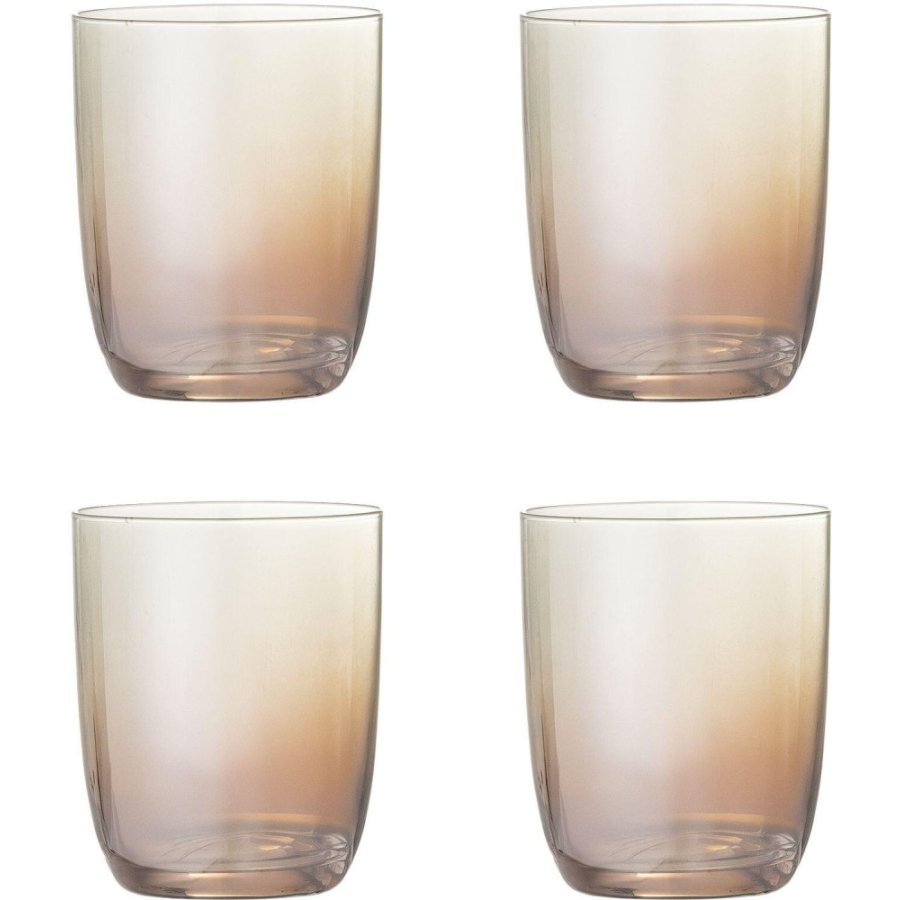 Bloomingville Aston Trinkglas 4er Set 37,5 cl, Bronze