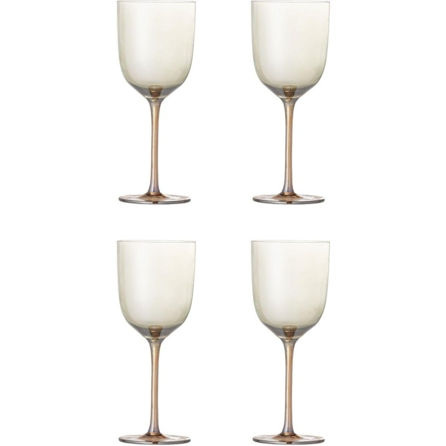 Bloomingville Aston Weinglas 4er Set 35 cl, Bronze