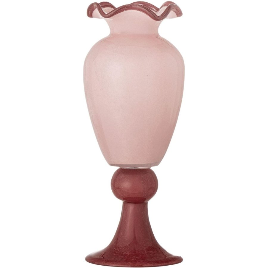Bloomingville Frills Vase H34 cm, Rosa